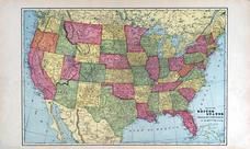 United States Map, Pierce County 1908